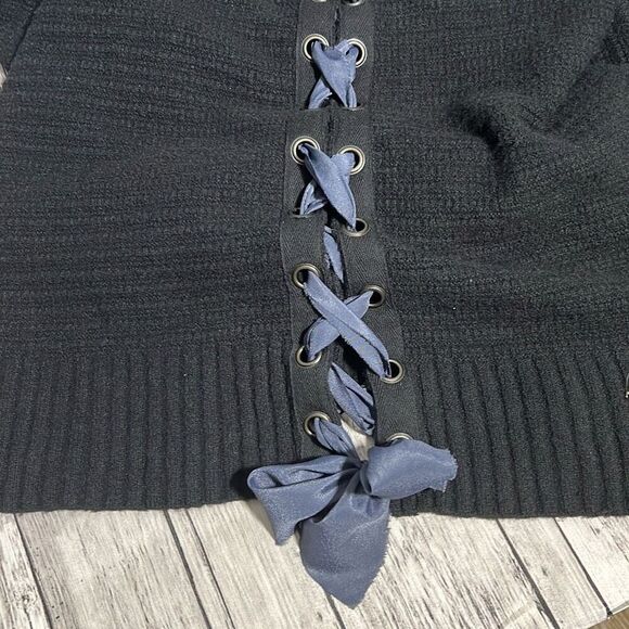 Free People Cozy Ribbed Knit Sweater with Side Tie Detail - Picture 9 of 10